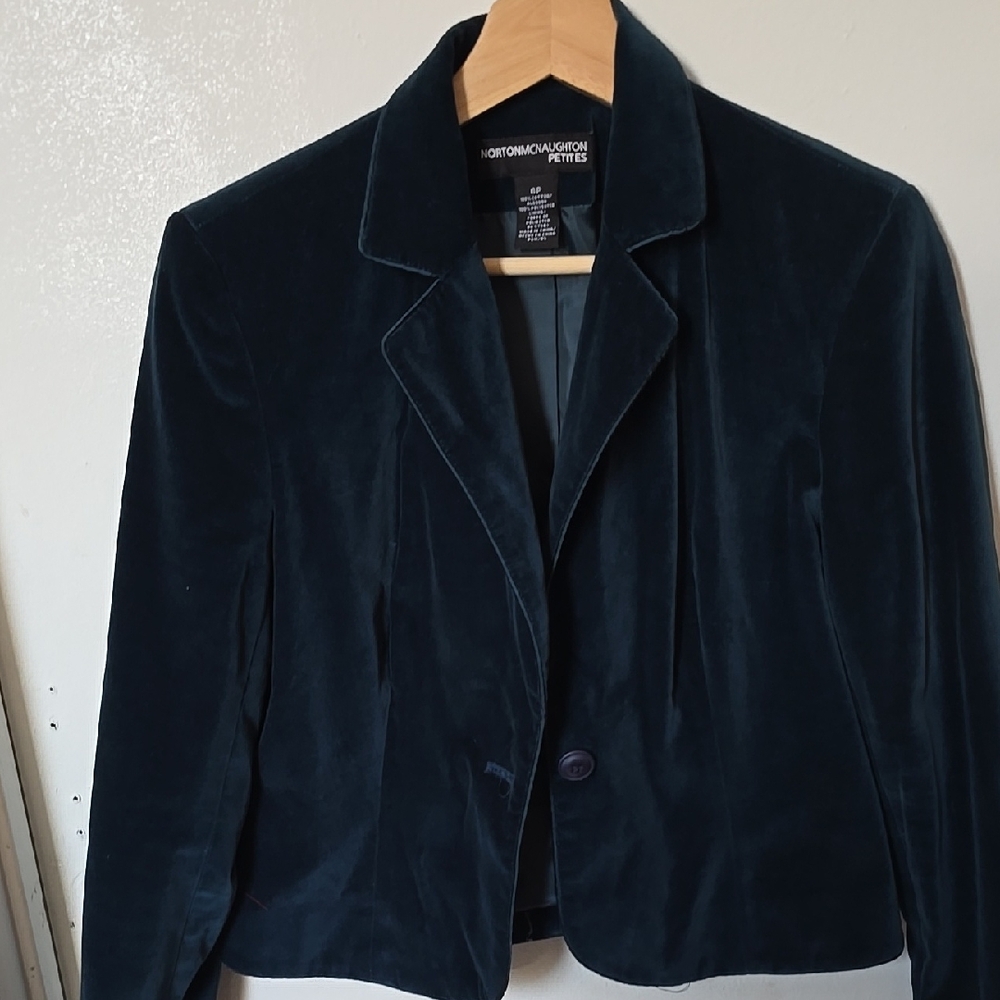Norton Mcnaughton Women's Velvet Jacket - Teal